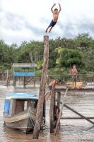Leisurely afternoon at a remote village along the Amazon River.