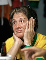 Shedding tears as Brazil bows out of the World Cup.