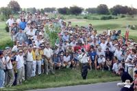 Tiger Woods and a following at the WGC-World Cup in Argentina.