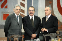 Three Presidents of Brazil; Fernando Henrique Cardoso, José Sarney and Michel Temer.