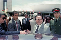 People's Republic of China and Communist Party leader Jiang Zemin, visiting Brazil.